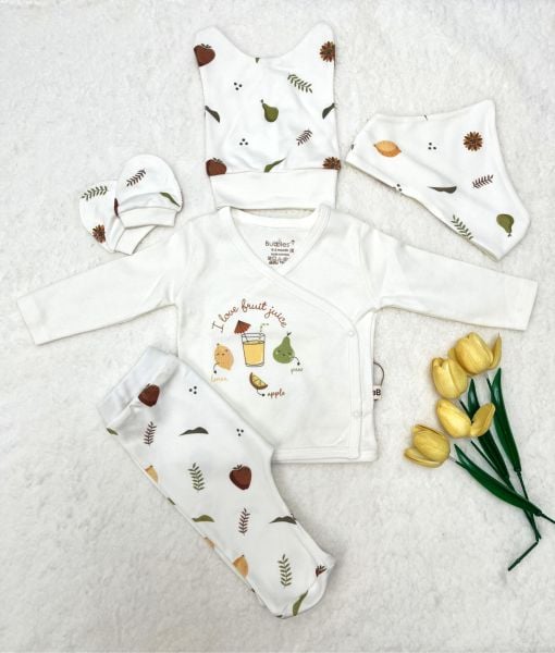 BUBBLES  Elma Nakışlı 5 li Hatane Çıkışı Unisex