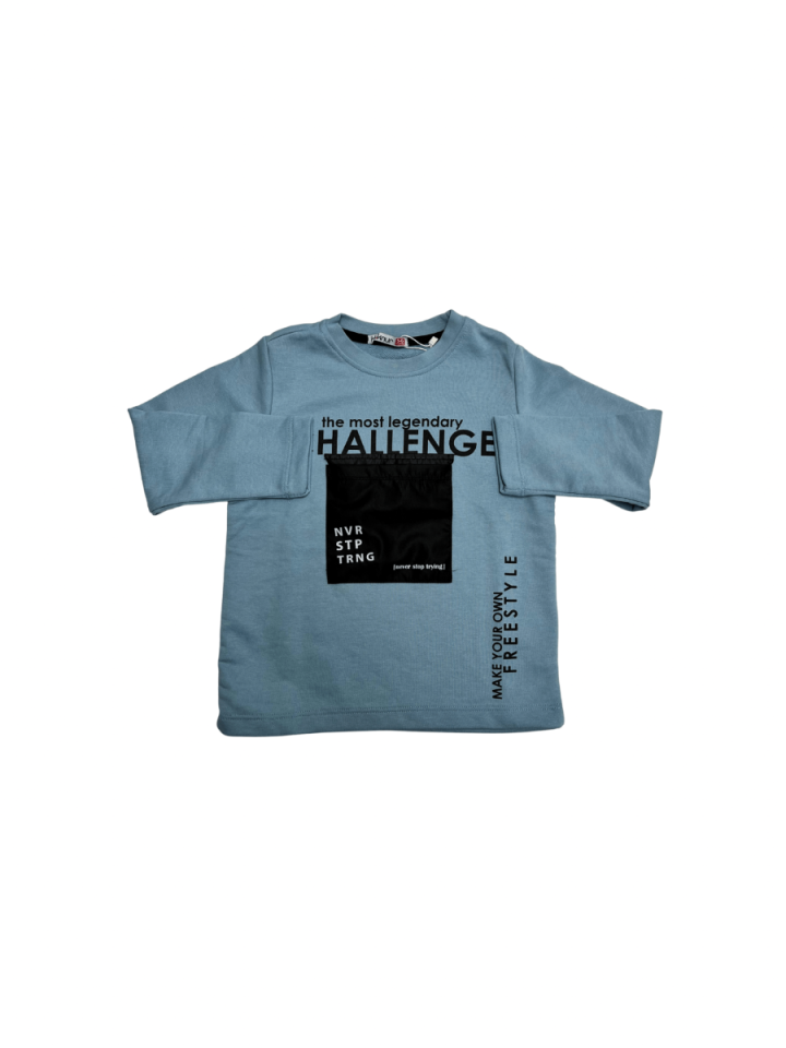 HAKNUR Challenge Baskılı Cepli Sweat
