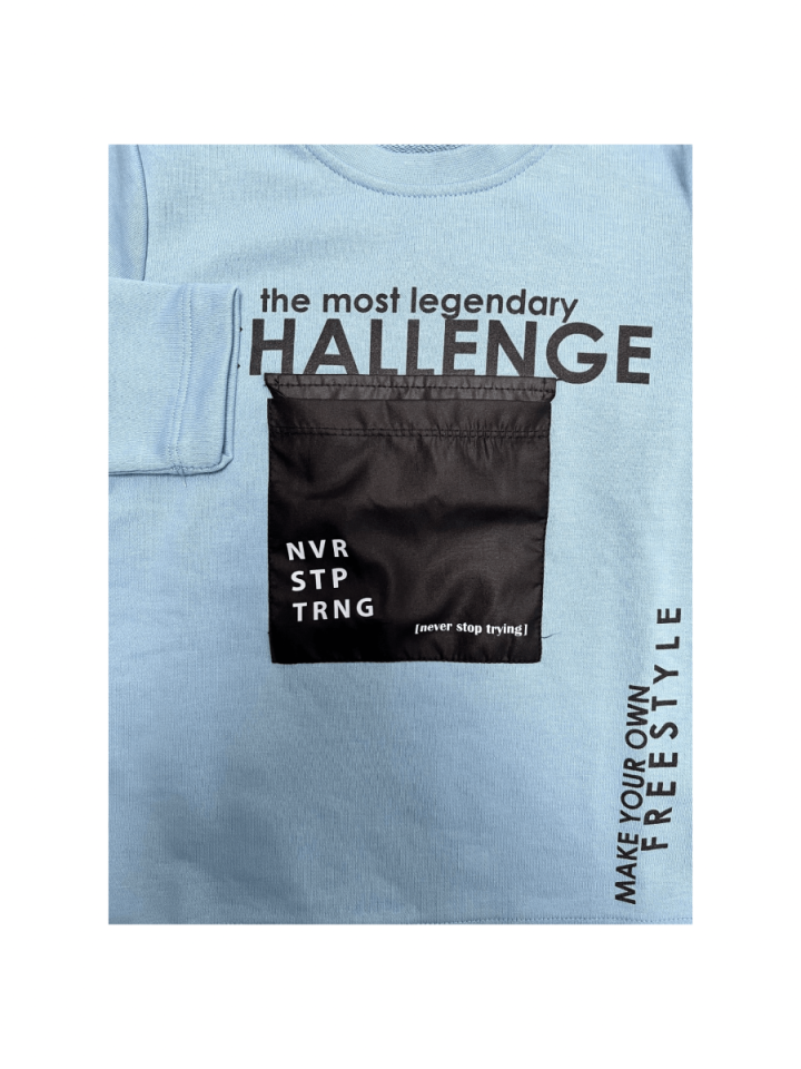 HAKNUR Challenge Baskılı Cepli Sweat