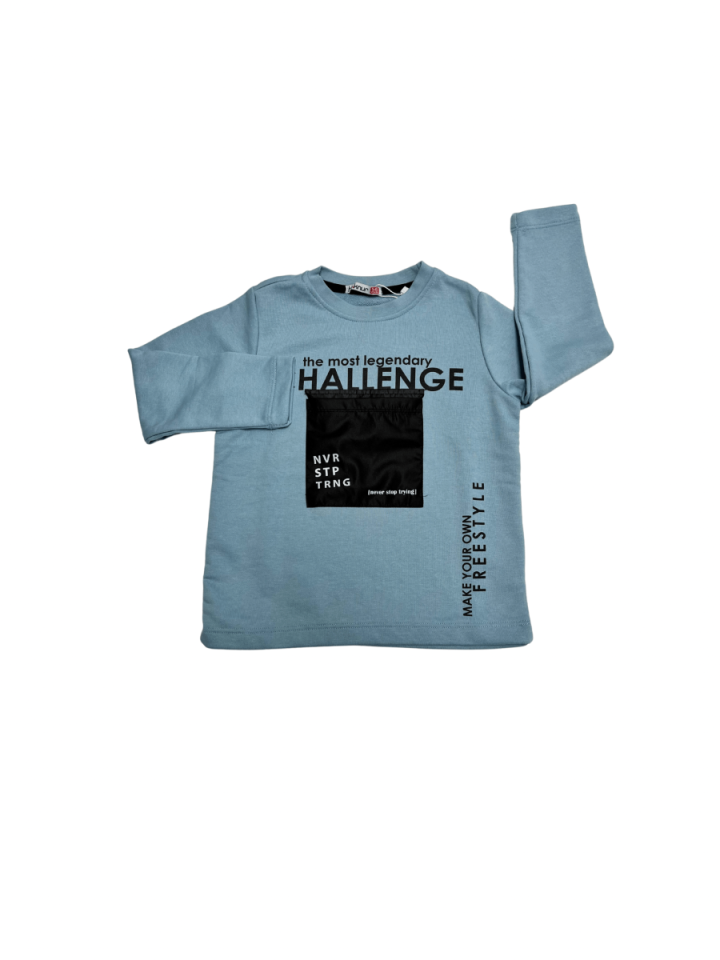 HAKNUR Challenge Baskılı Cepli Sweat