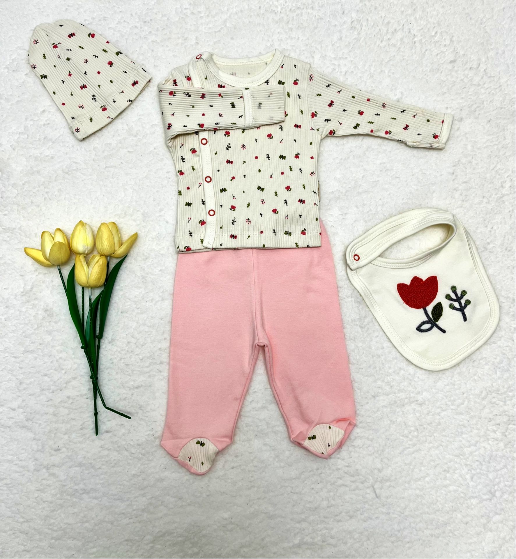 BABYİM Çicekli 4 lü Hastane Çıkışı