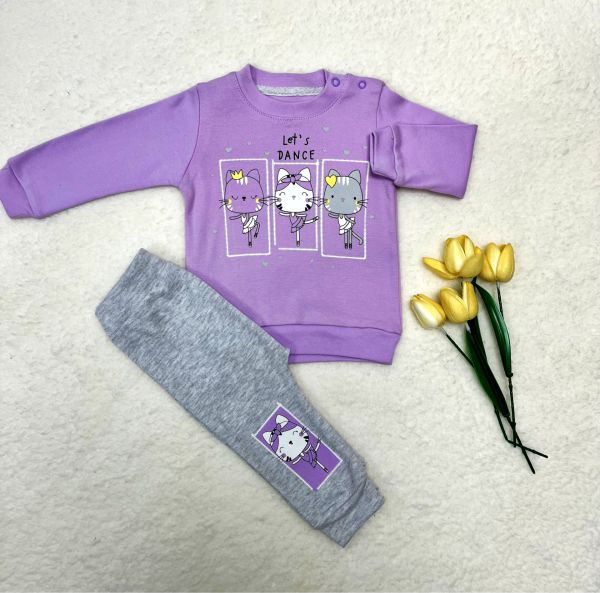 BABYCOY Kedi Baskılı 3 lü