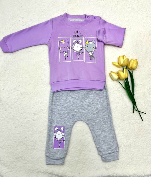 BABYCOY Kedi Baskılı 3 lü