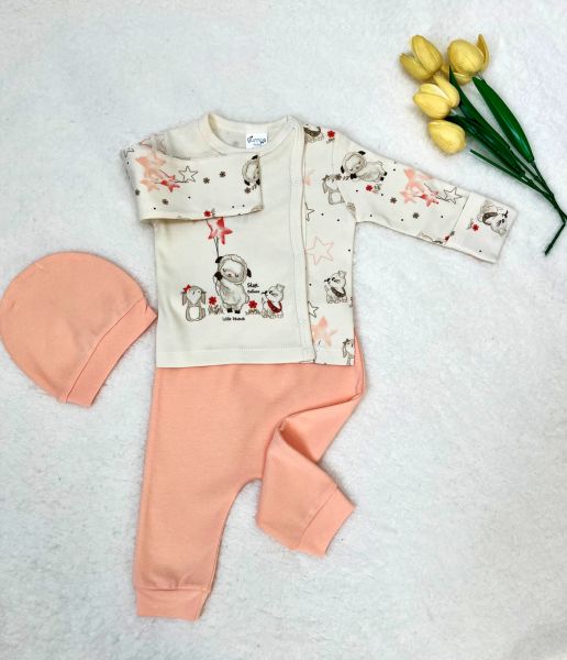 GÜMÜŞ BABY Ön Arka Kuzu Baskılı Takım