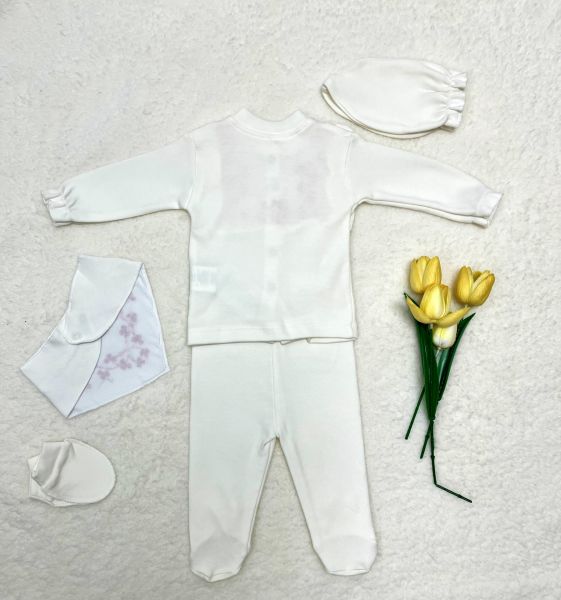 NONO BABY Nakışlı 5 li Hastane Çıkışı