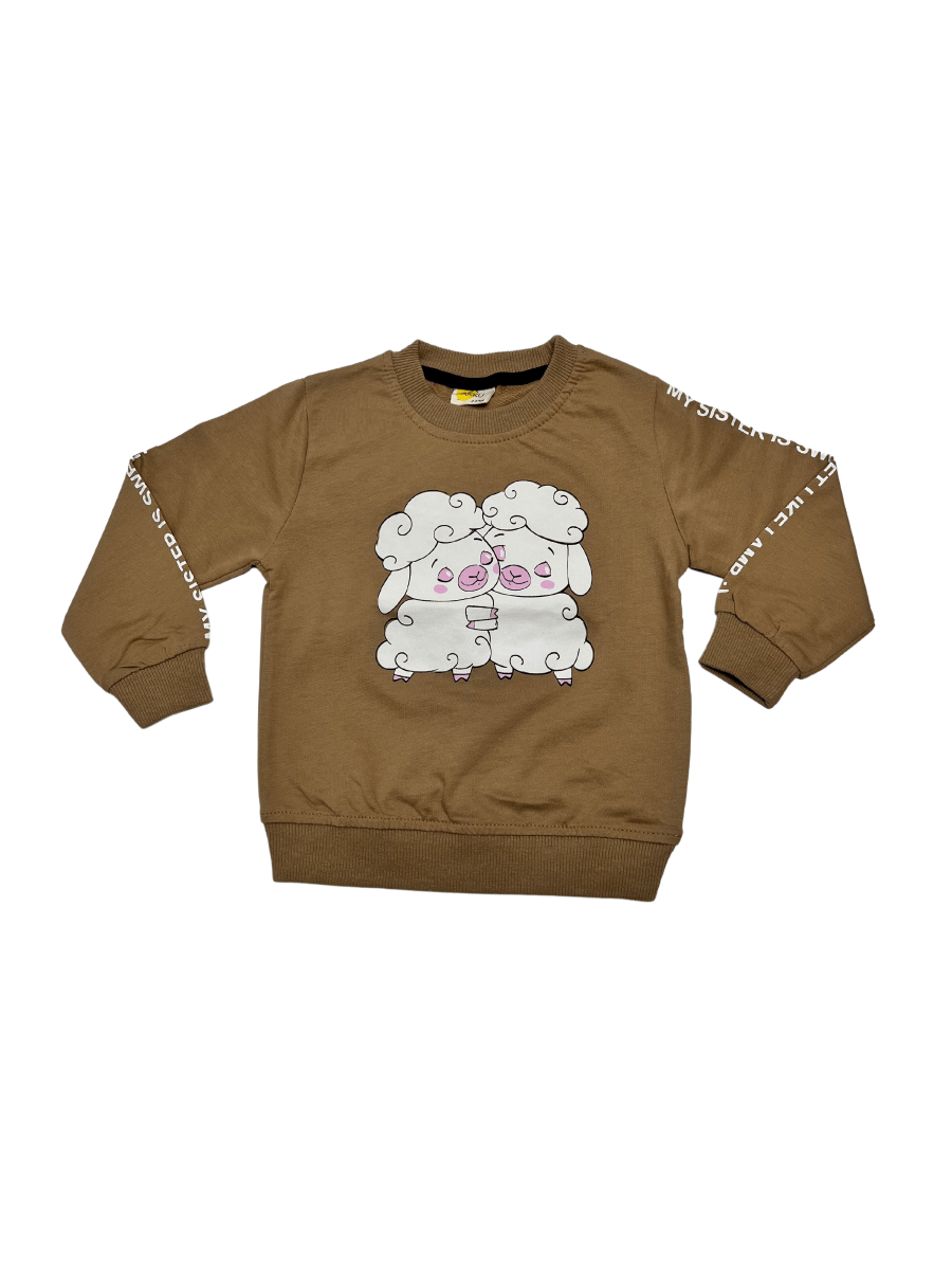 AKKU Kuzu Baskılı Sweat
