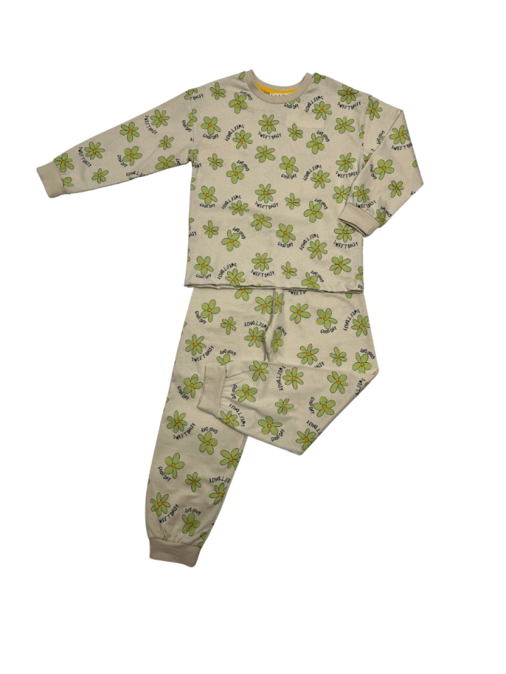 İSOBEL Çicekli Pijama Takımı Kız