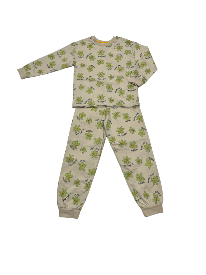 İSOBEL Çicekli Pijama Takımı Kız