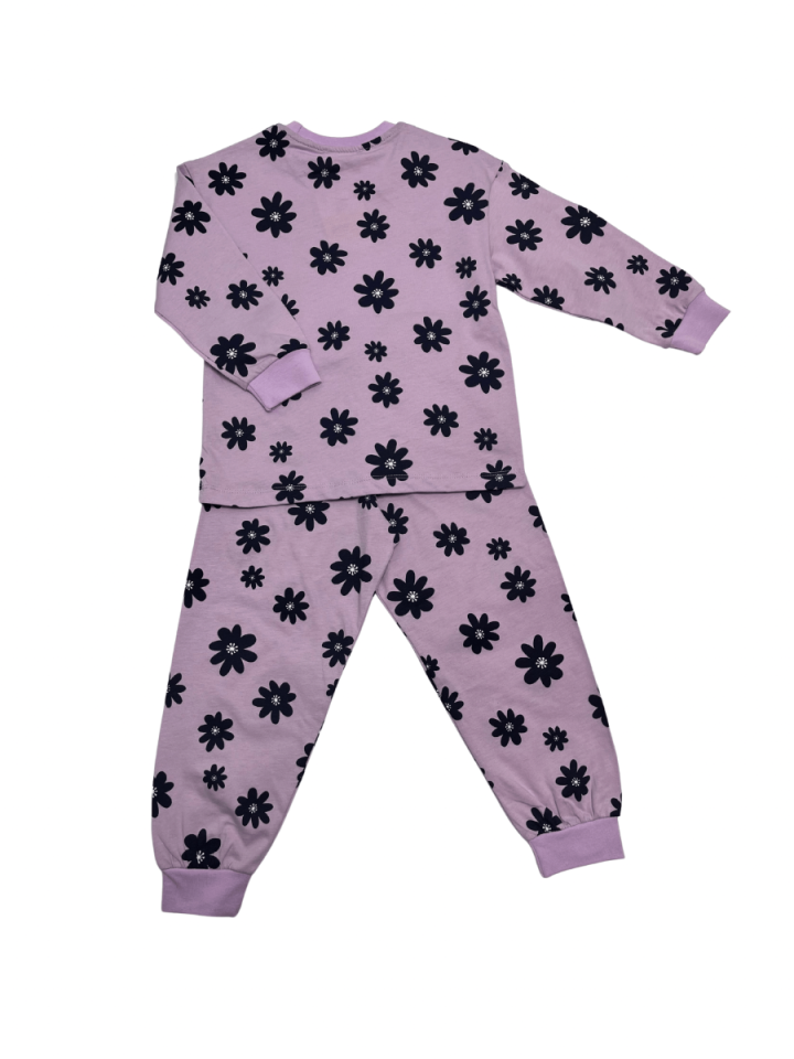 İSOBEL Lacivert Çicekli Pijama Takımı
