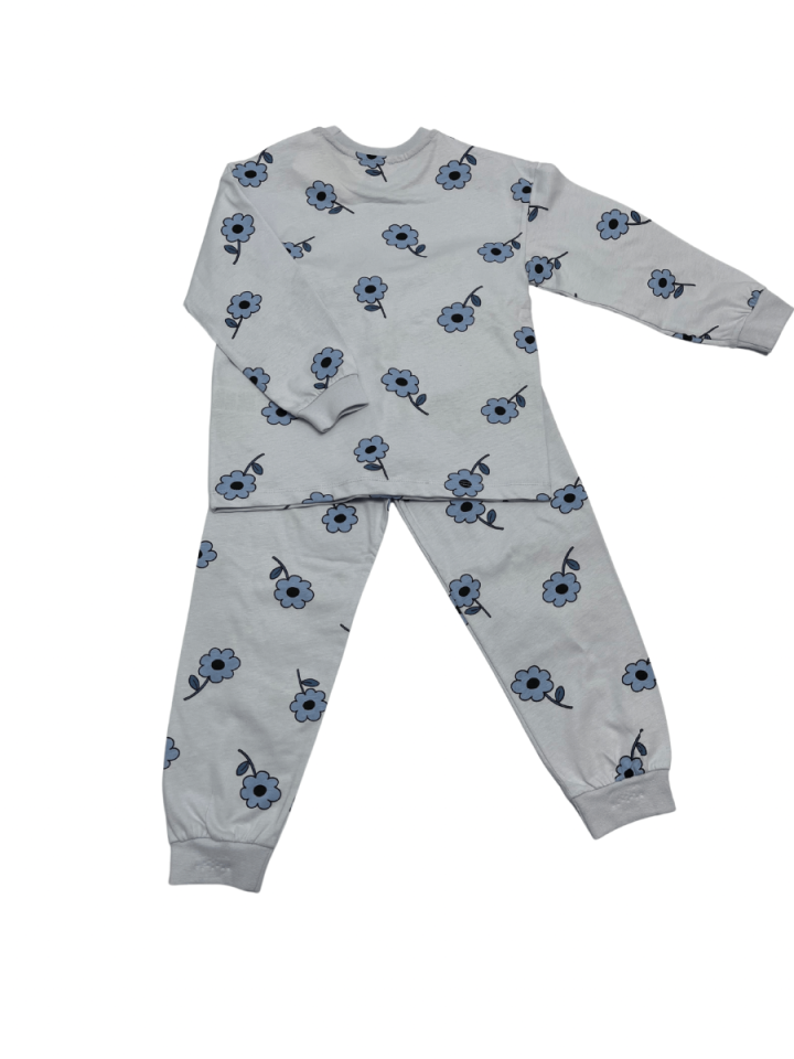 İSOBEL  Mavi Çicekli Pijama Takım