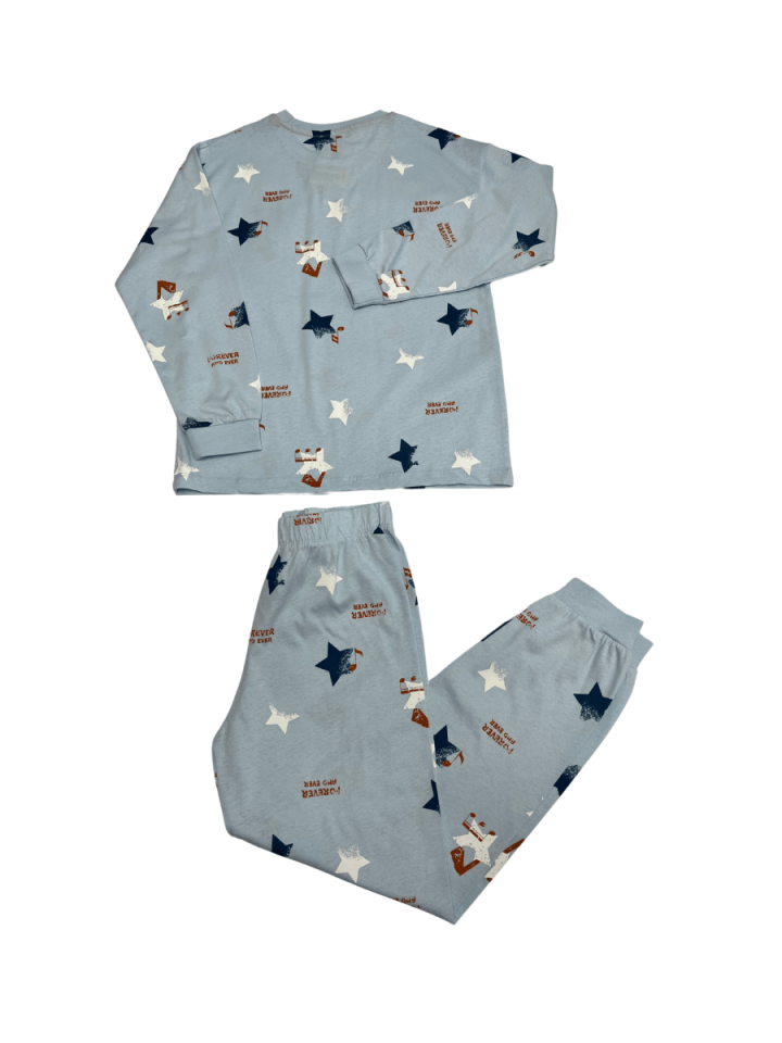 İSOBEL Yıldız Desenli Erkek Pijama Desenli