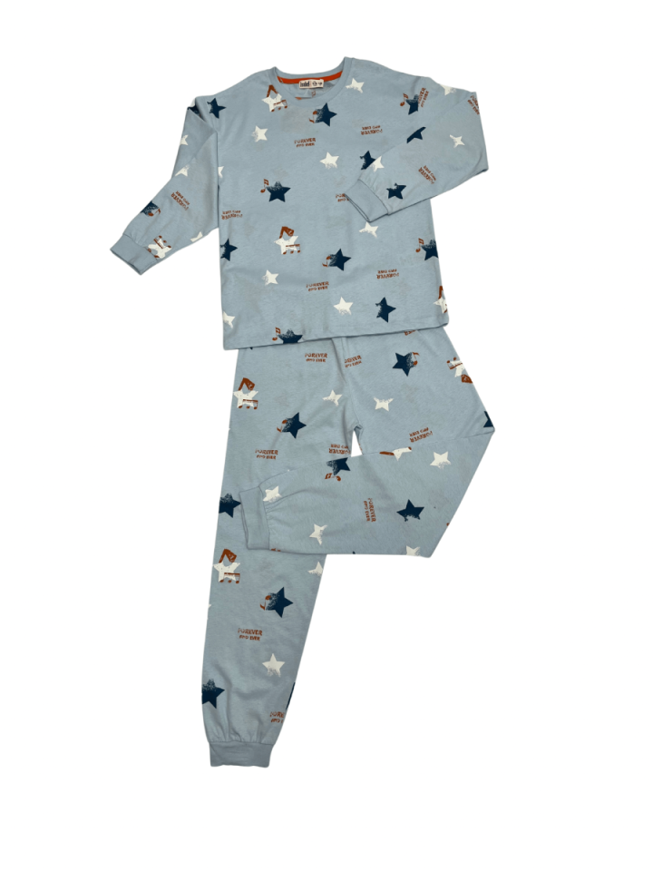 İSOBEL Yıldız Desenli Erkek Pijama Desenli