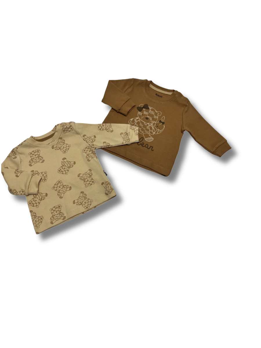MİNİ WORLD Cute Bear Baskılı Kız Sweat