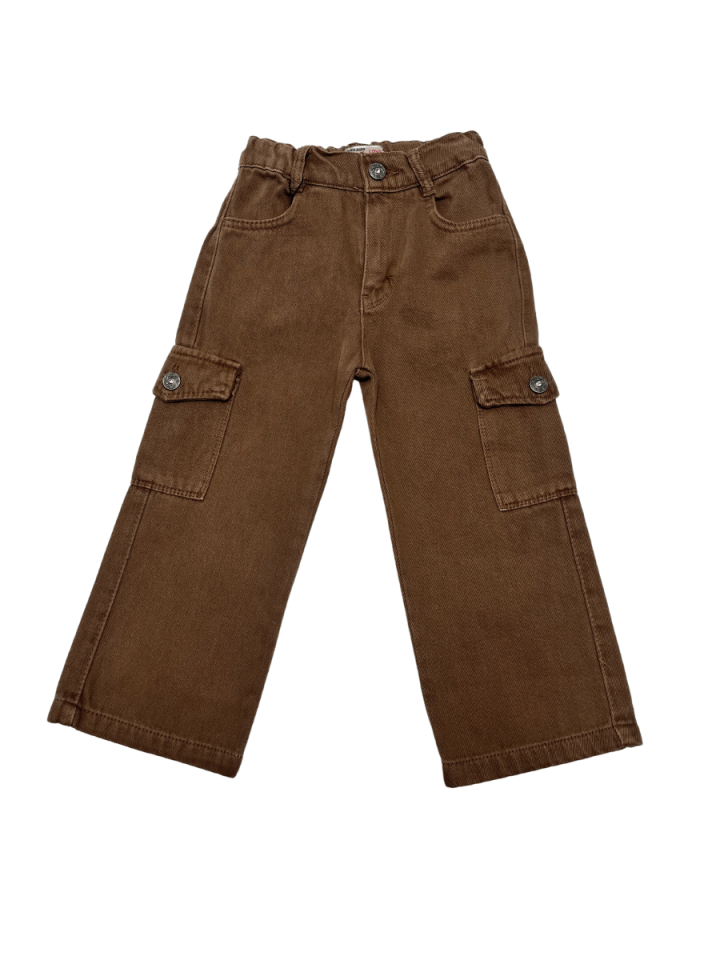 RİDAYEN Ham Zara Yapışma Cep Lot Pantolon
