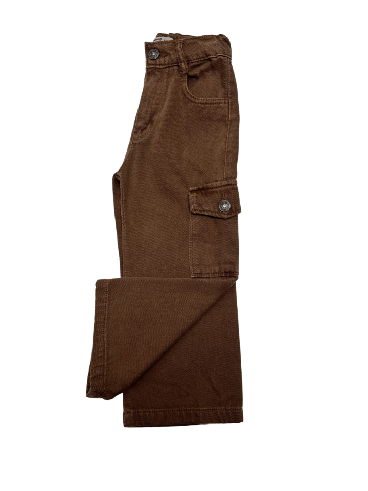 RİDAYEN Ham Zara Yapışma Cep Lot Pantolon