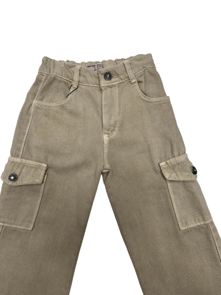 RİDAYEN Ham Zara Yapışma Cep Lot Pantolon