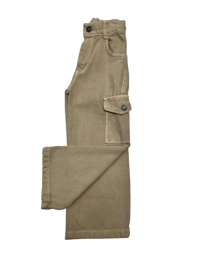RİDAYEN Ham Zara Yapışma Cep Lot Pantolon