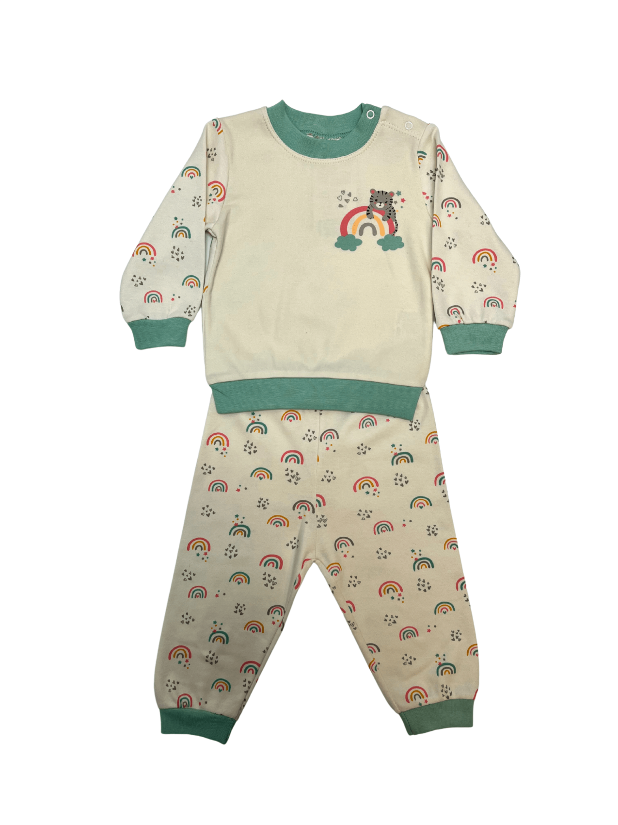 GÜMÜŞ BABY Kedi Baskılı 2 li Takım