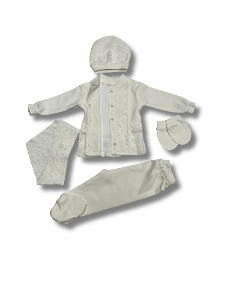 NONO  Dantelli Tül Detaylı 5 li Set
