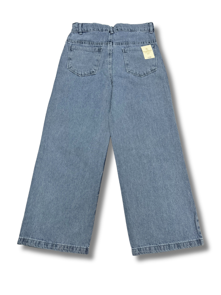FLAMİNGO  Jeans Taşlı Boru Paça Kız Pantolon