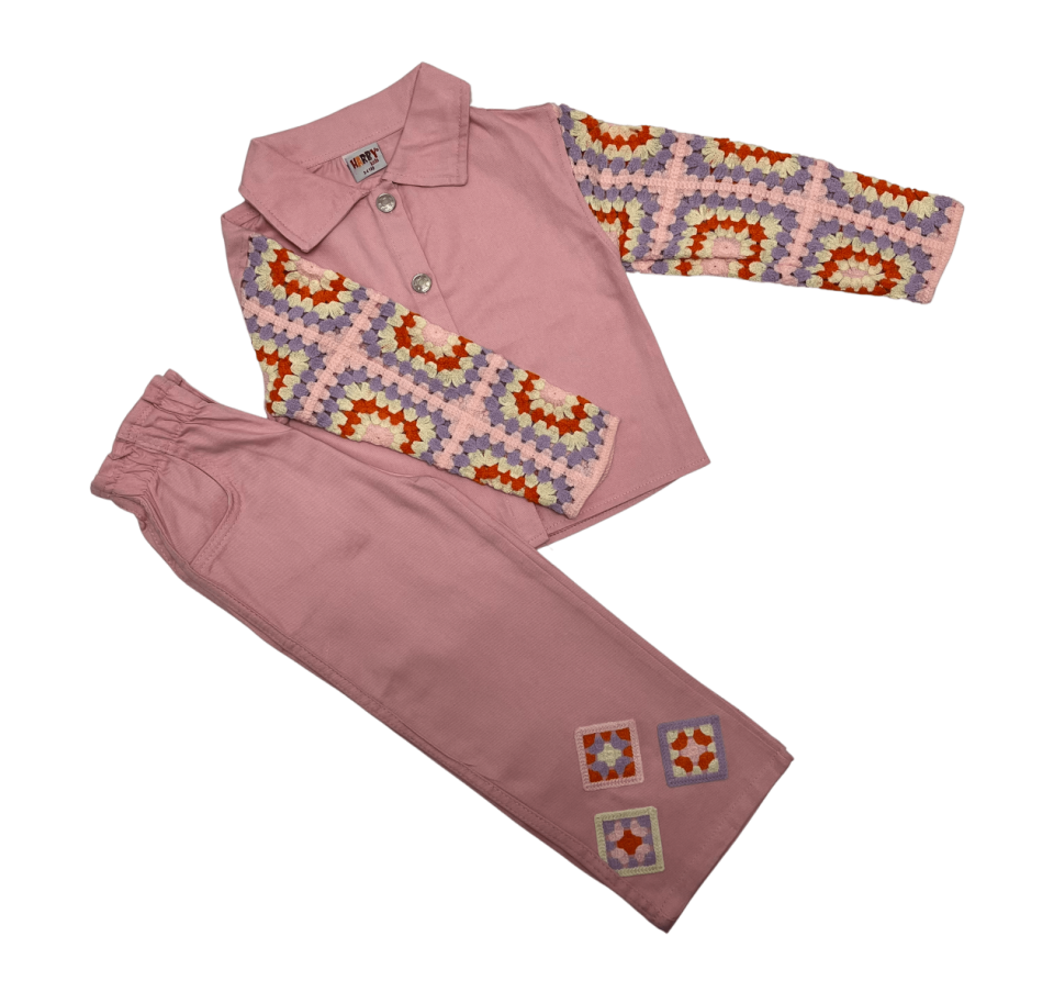 HARBY Kolları Dantelli Gabardin Takım