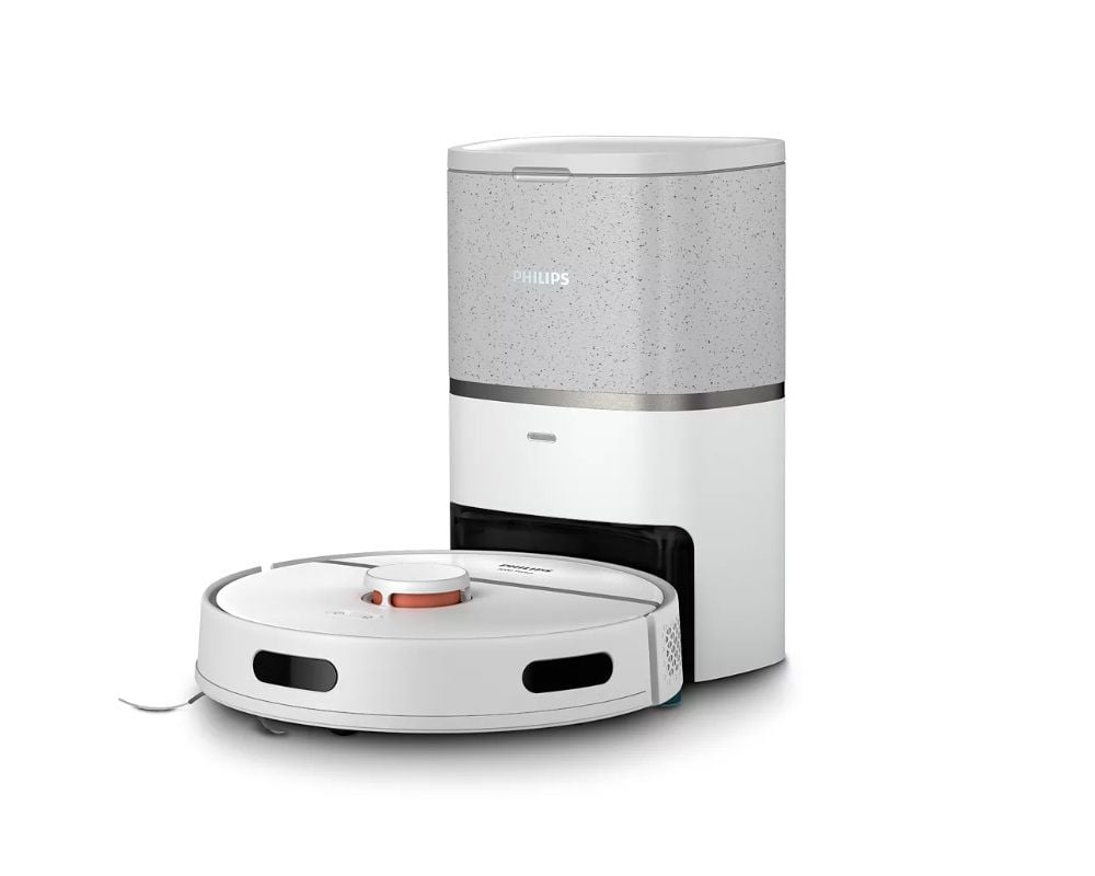 Philips HomeRun 3000 Serisi Aqua XU3110/02 Çöp İstasyonlu Beyaz Akıllı Robot Süpürge