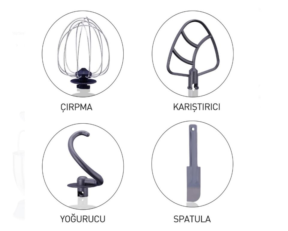 Korkmaz Pro Mix A470-02 1600 W 4.7 lt Azura Stand Mikser