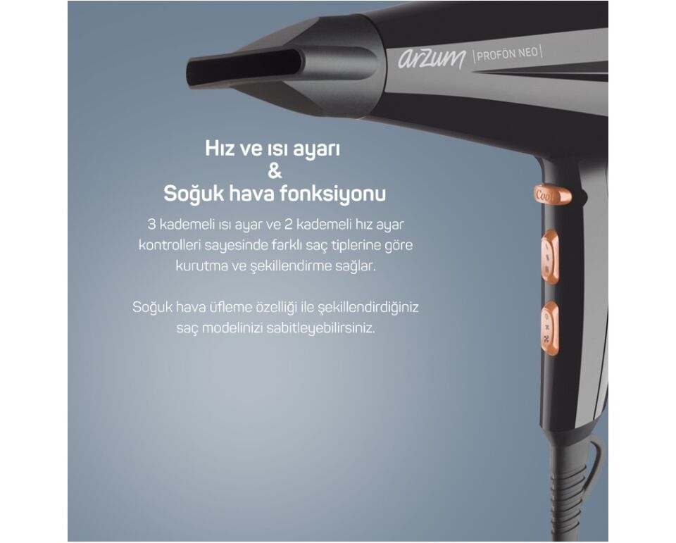 Arzum AR5047 Profön Neo Profesyonel 2300 W Saç Kurutma Makinesi