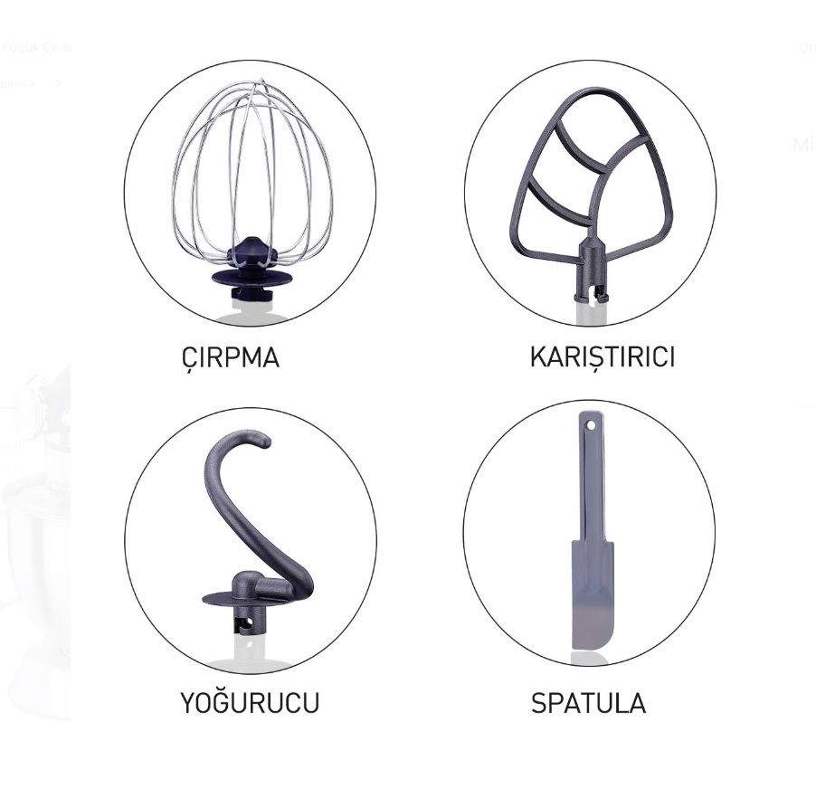 Korkmaz Pro Mix A470-01 1600 W 4.7 lt Siyah Stand Mikser