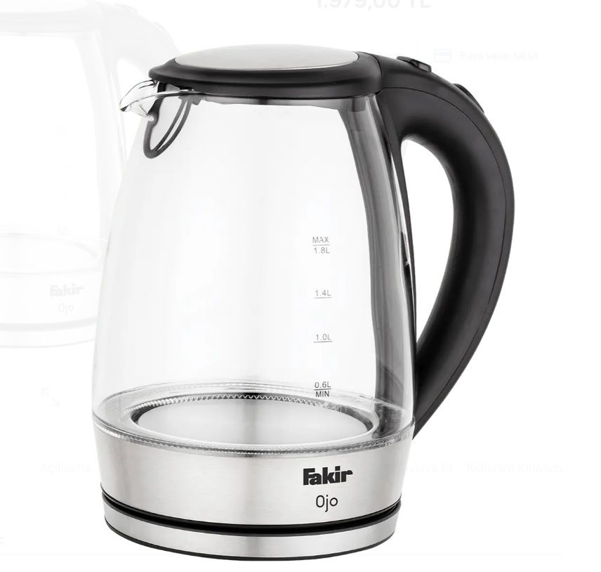 Fakir Ojo 2200 W 1.8 lt Cam Kettle