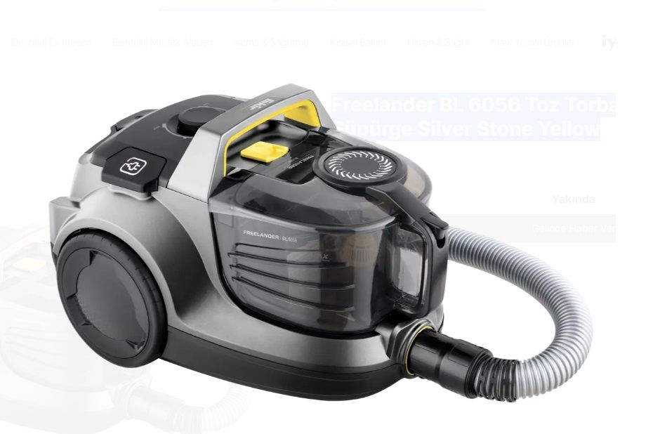 Fakir Freelander BL 6056 Toz Torbasız Elektrikli Süpürge Silver Stone