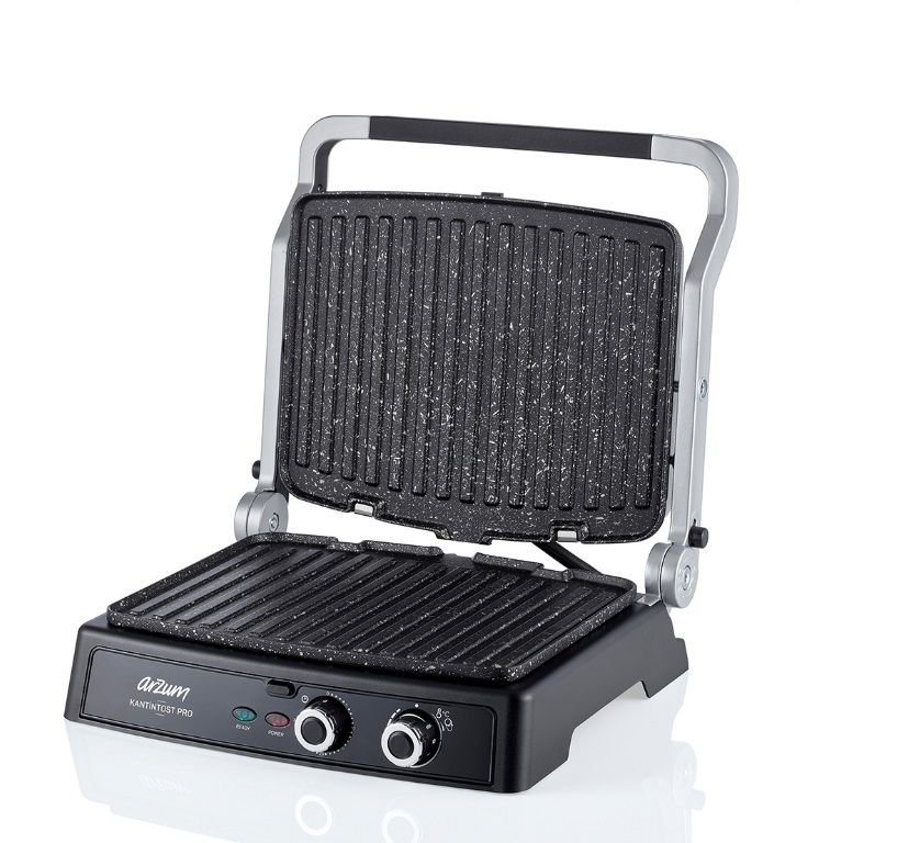 Arzum AR2044-INX Kantintost Pro 2000 W Izgara ve Tost Makinesi Inox