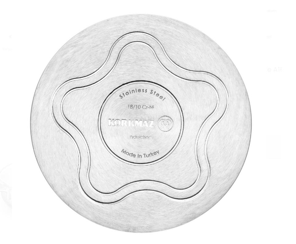 Korkmaz A1658 Perla 24x6.5 cm Çelik Kısa Tencere