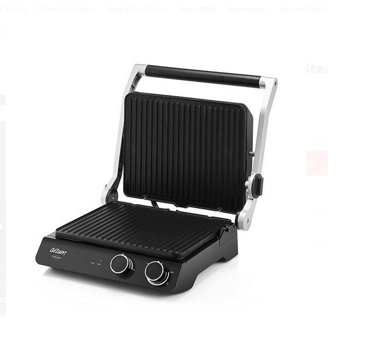 Arzum Steady AR2075-INX 1800 W Izgara ve Tost Makinesi