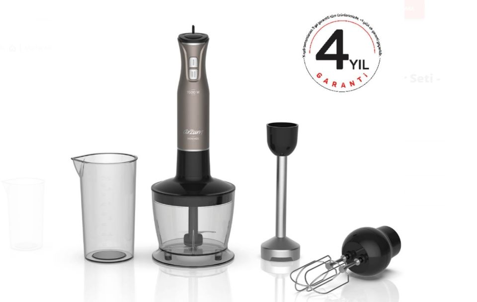 Arzum AR1138-T Minimix Toprak 1500 W Blender Seti