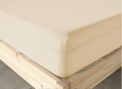 New Cotton Fitted Çarşaf - Krem