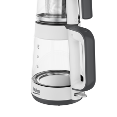 Beko CM 5964 Floral Beyaz 1900 W Cam Demlikli Çay Makinesi