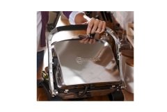 Korkmaz A328-05 Tostkolik Granit Tost Makinesi - Inox/Siyah