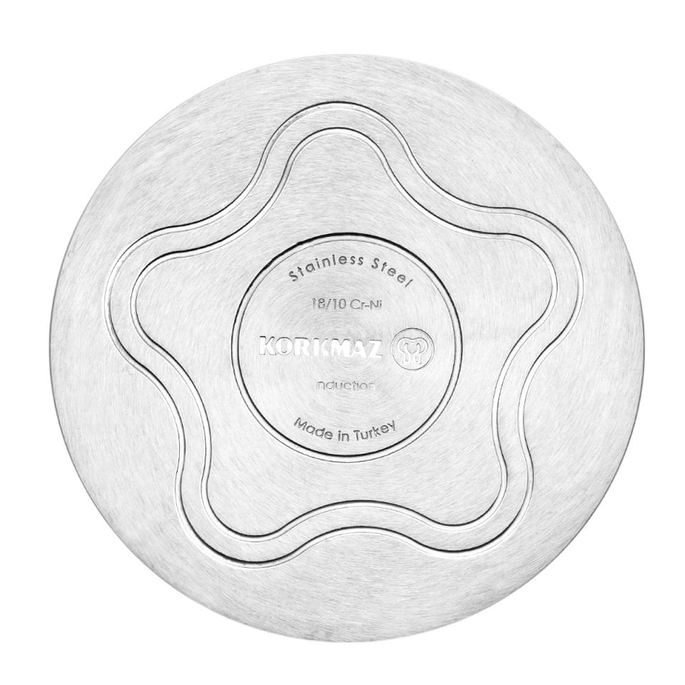 Korkmaz A1892 Astra 16 cm Kapaklı Çelik Kaçerola Sos Tenceresi