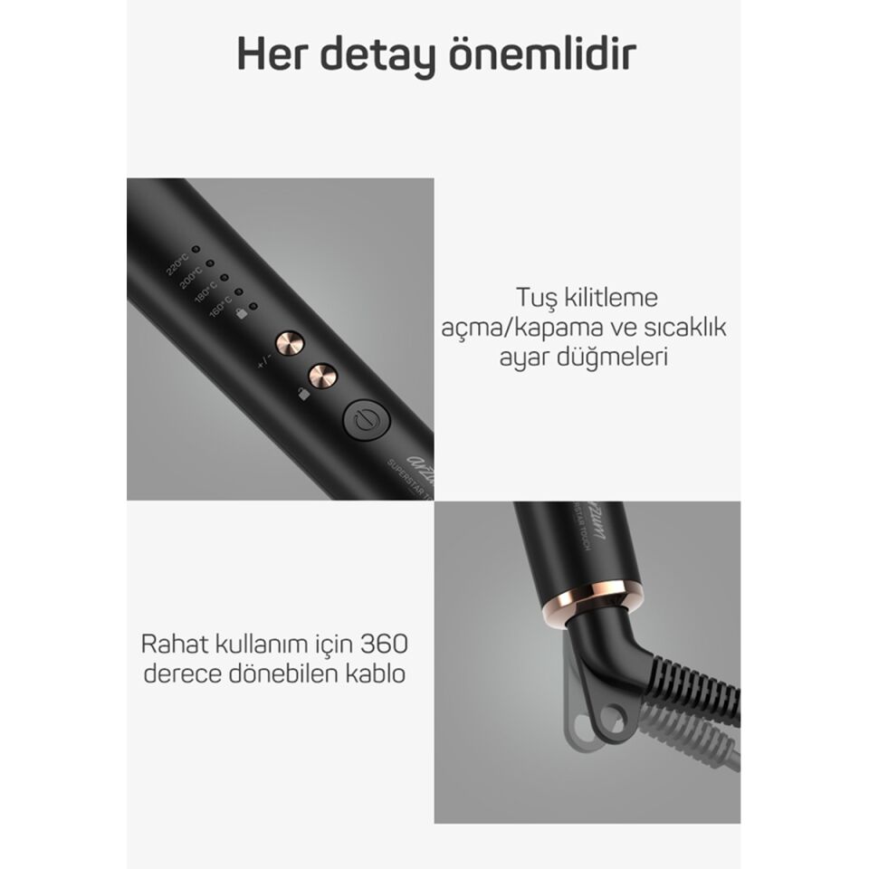 Arzum AR5068 Superstar Touch Saç Düzleştirici Tarak