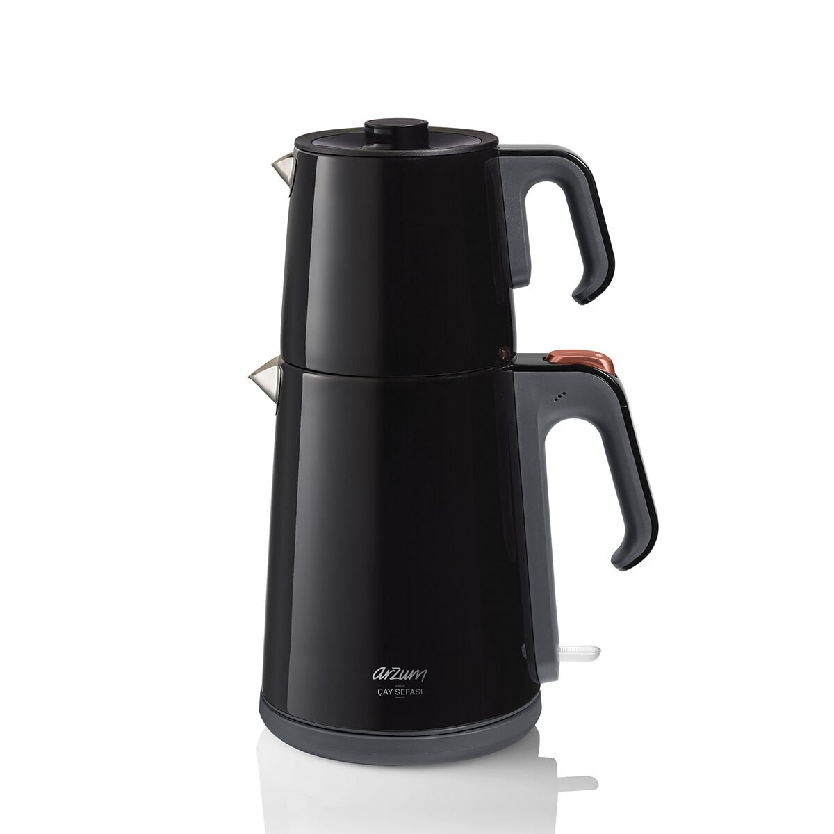 Arzum AR3080-S Çay Sefası Siyah 1650 W Çelik Çay Makinesi