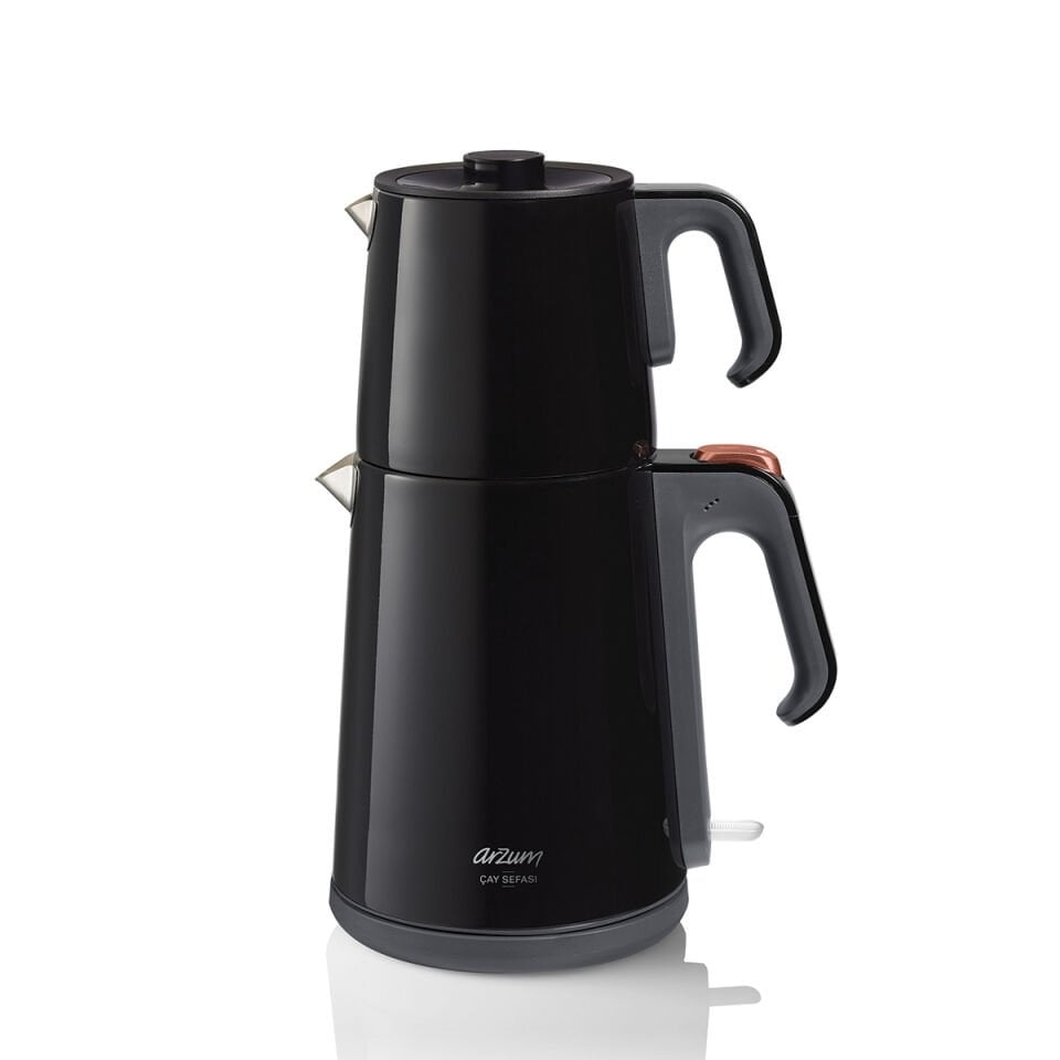 Arzum AR3080-S Çay Sefası Siyah 1650 W Çelik Çay Makinesi