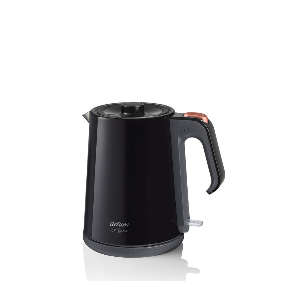 Arzum AR3080-S Çay Sefası Siyah 1650 W Çelik Çay Makinesi