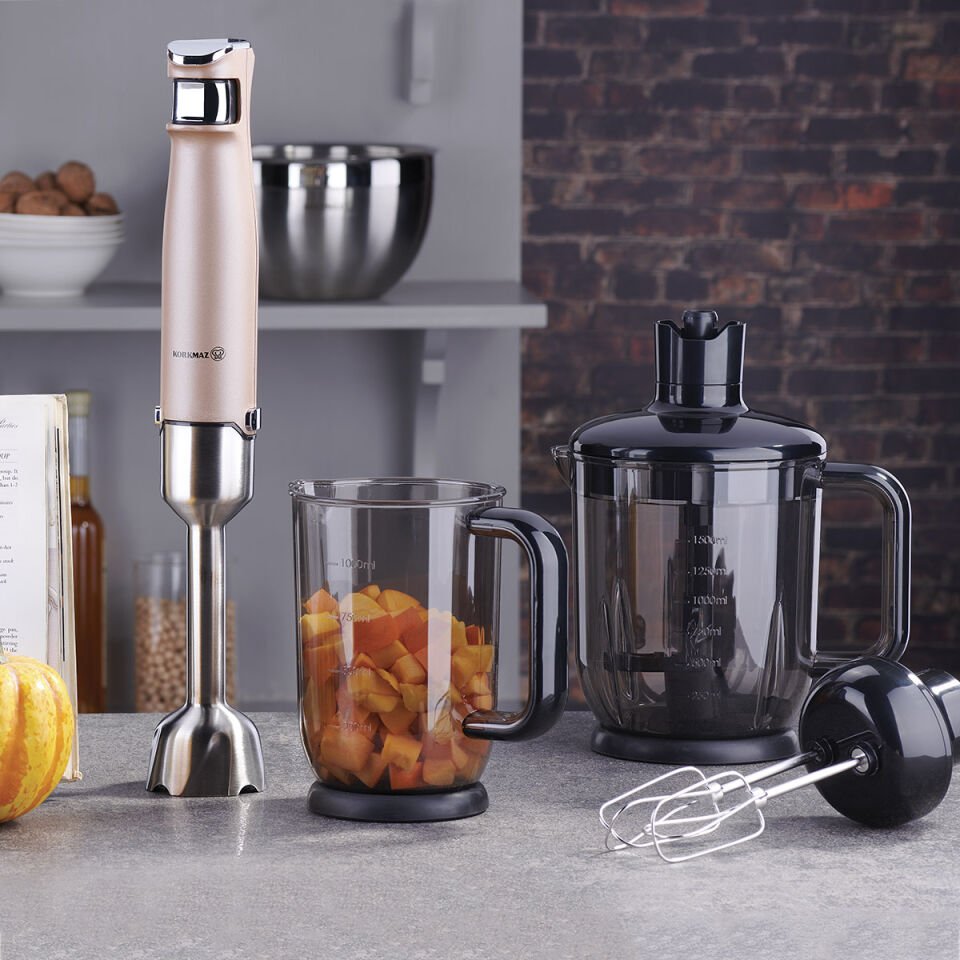 Korkmaz A449-01 Performix Mega Rosegold 1000 W Blender Seti