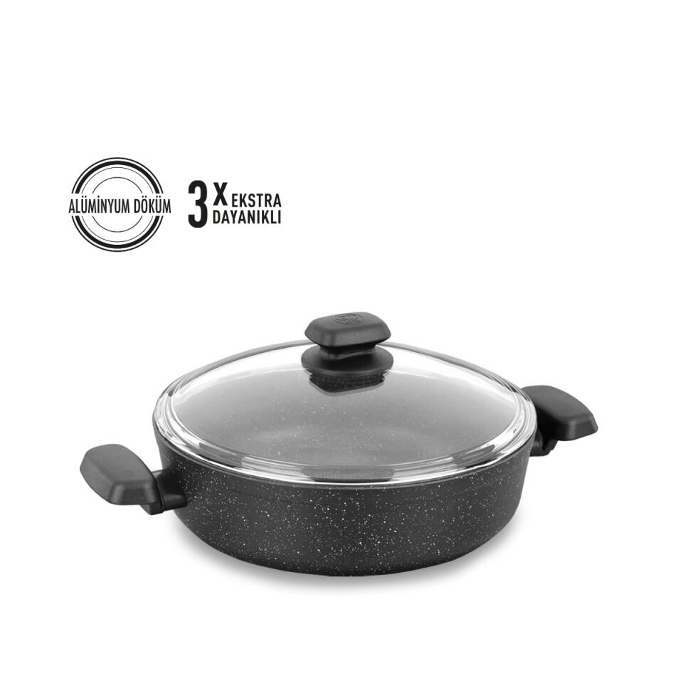 Korkmaz A1843 Ornella 24 cm Granit Pilav Tenceresi