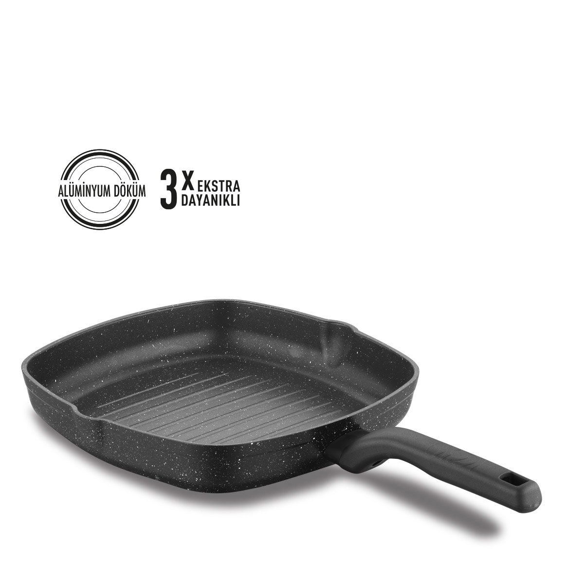 Korkmaz A1120 Ornella 28 cm Kare Grill Tava