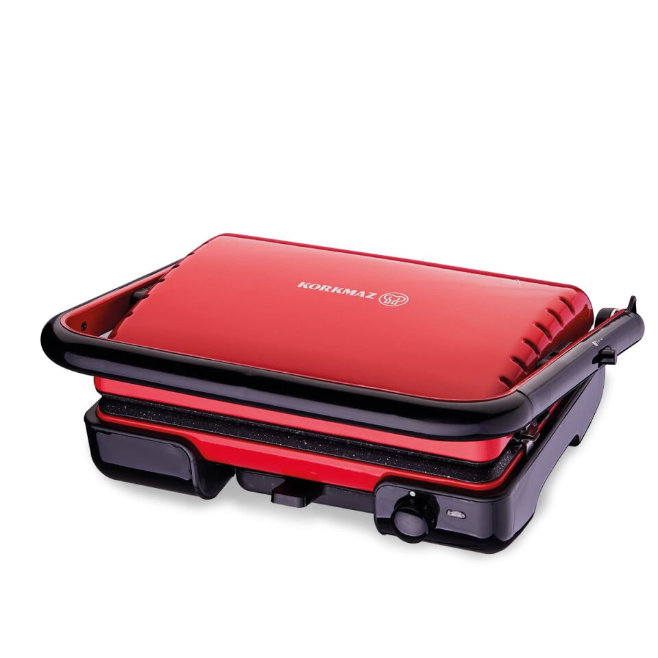 Korkmaz A316-12 Kırmızı 1800 W Tost Makinesi
