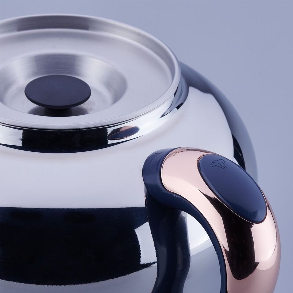 Korkmaz A843-01 Hanedan Semaver Azura Inox/Rosegold