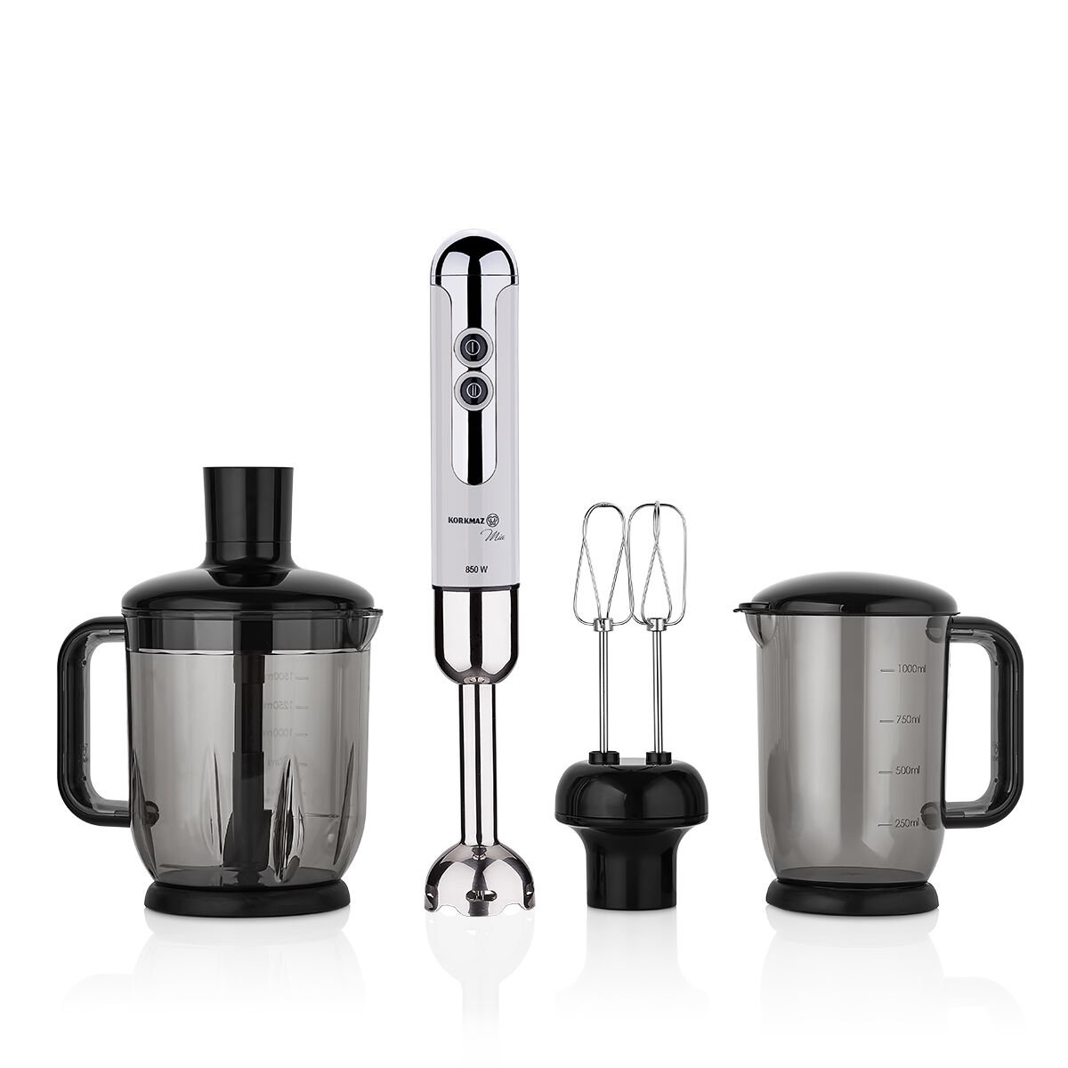 Korkmaz A447-14 Mia Vanilya Krom Mega Blender Set