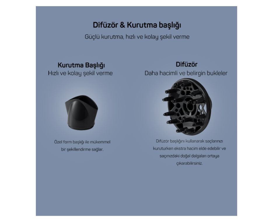 Arzum AR5014 Senfony Color Derin Mavi 2000 W Saç Kurutma Makinesi